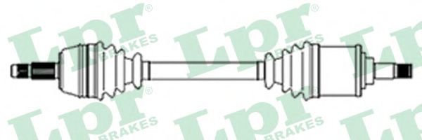 Полуось в сборе lpr DS21065