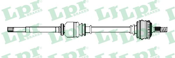 Полуось в сборе LPR DS21135
