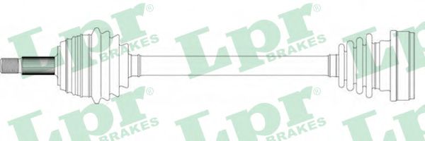 Полуось в сборе LPR DS51005