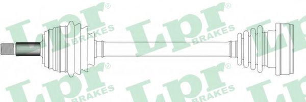 Полуось в сборе LPR DS51008