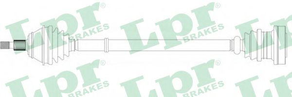 Полуось в сборе LPR DS51080