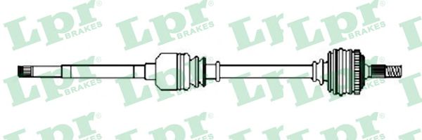 Полуось в сборе LPR DS52212