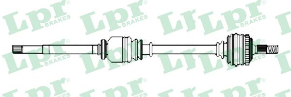 Полуось в сборе LPR DS52225