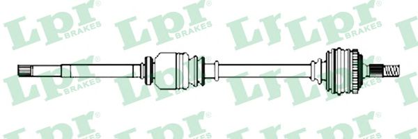 Полуось в сборе LPR DS52231