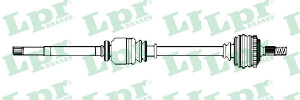 Полуось в сборе LPR DS52238