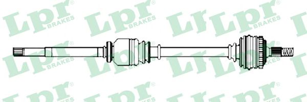 Полуось в сборе LPR DS52253