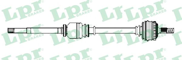 Полуось в сборе LPR DS52255