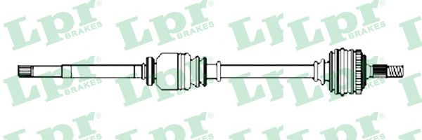 Полуось в сборе LPR DS52256