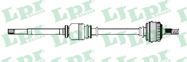 Полуось в сборе LPR DS52418