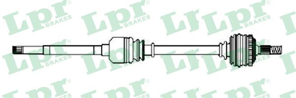 Полуось в сборе LPR DS52551