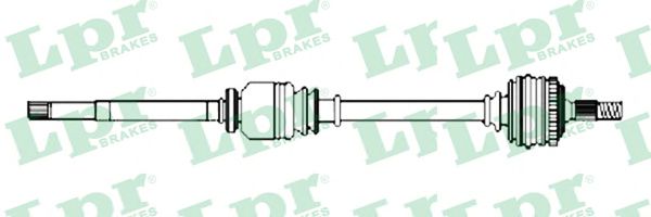 Полуось в сборе LPR DS52572