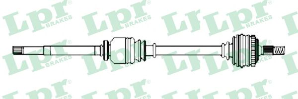 Полуось в сборе lpr DS52620