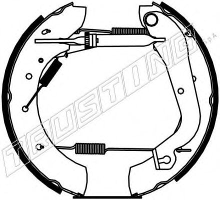 Тормозные колодки барабанные TRUSTING 6240