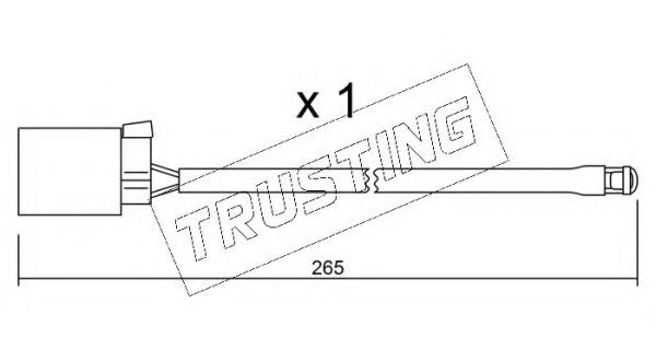 Датчик износа тормозных колодок trusting SU.014A