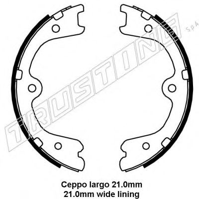 Тормозные колодки барабанные TRUSTING 067.200