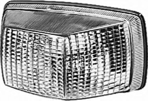 Рассеиватель, фонарь указателя поворота BEHR/HELLA 9EL 110 736-001