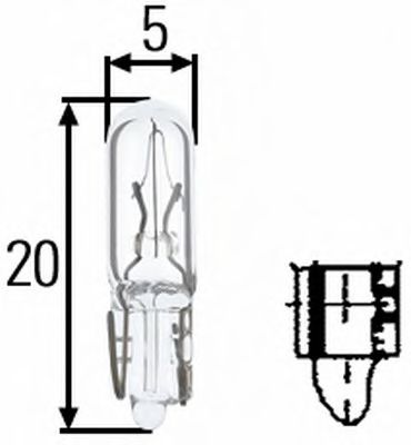 Лампа накаливания; Лампа, выключатель BEHR/HELLA 8GP 002 095-121