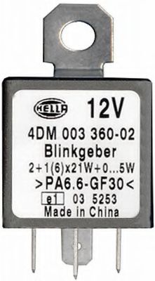 Прерыватель указателей поворота; Прерыватель указателей поворота BEHR/HELLA 4DM 003 360-021