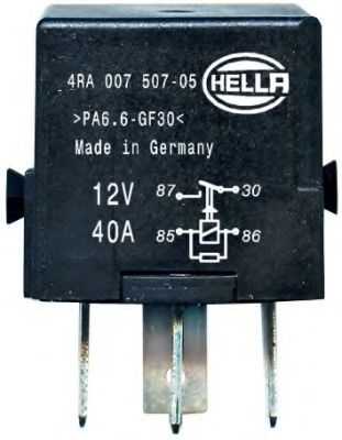 Реле, рабочий ток; Многофункциональное реле BEHR/HELLA 4RA 007 507-051