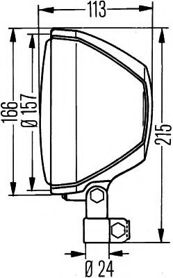 Основная фара BEHR/HELLA 1A5 003 178-401 Основная фара BEHR/HELLA 1A5 003 178-401