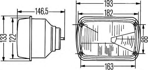 Основная фара BEHR/HELLA 1AD 003 305-001 Основная фара BEHR/HELLA 1AD 003 305-001