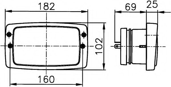 Основная фара BEHR/HELLA 1AB 006 213-027 Основная фара BEHR/HELLA 1AB 006 213-027