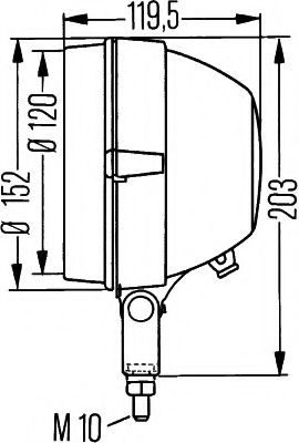 Основная фара BEHR/HELLA 1A3 005 760-518 Основная фара BEHR/HELLA 1A3 005 760-518