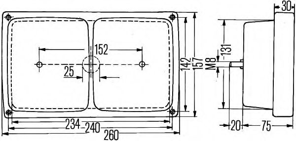 Задний фонарь BEHR/HELLA 2SD 004 431-011 Задний фонарь BEHR/HELLA 2SD 004 431-011