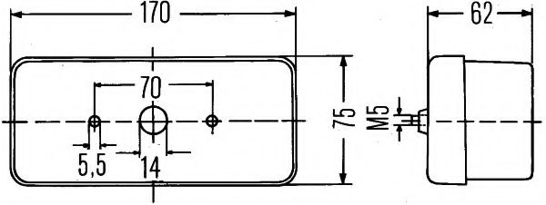 Задний фонарь BEHR/HELLA 2SD 002 582-017 Задний фонарь BEHR/HELLA 2SD 002 582-017