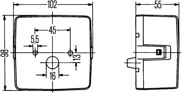Задний фонарь BEHR/HELLA 2SE 004 623-001 Задний фонарь BEHR/HELLA 2SE 004 623-001