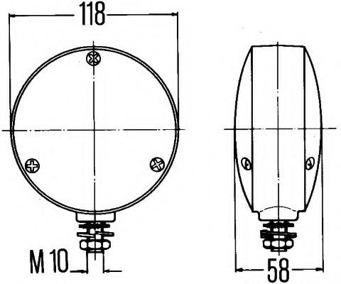 Указатель поворотов BEHR/HELLA 2BA 003 022-007 Указатель поворотов BEHR/HELLA 2BA 003 022-007