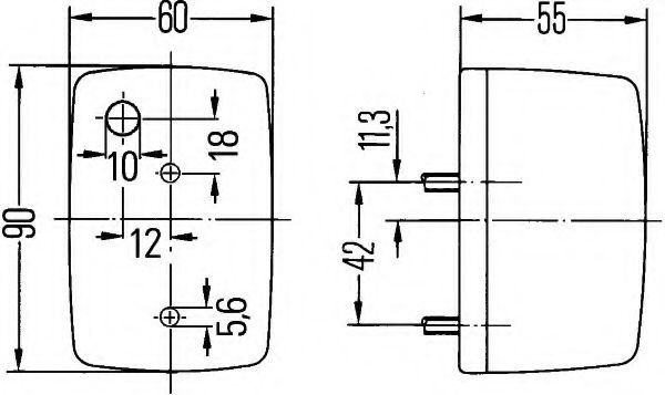 Указатель поворотов BEHR/HELLA 2BA 002 652-101 Указатель поворотов BEHR/HELLA 2BA 002 652-101