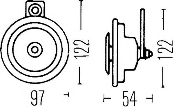 Звуковой сигнал BEHR/HELLA 3AL 002 952-011 Звуковой сигнал BEHR/HELLA 3AL 002 952-011