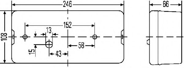 Задний фонарь BEHR/HELLA 2SE 007 547-021 Задний фонарь BEHR/HELLA 2SE 007 547-021