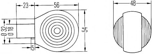 Указатель поворотов BEHR/HELLA 2BA 001 236-001 Указатель поворотов BEHR/HELLA 2BA 001 236-001