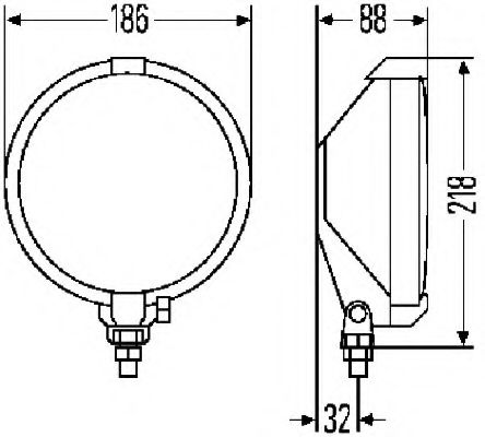 Противотуманная фара BEHR/HELLA 1N7 004 700-281 Противотуманная фара BEHR/HELLA 1N7 004 700-281