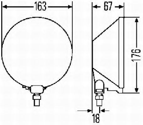Противотуманная фара BEHR/HELLA 1N4 005 750-601 Противотуманная фара BEHR/HELLA 1N4 005 750-601