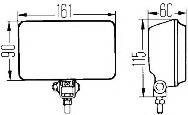 Противотуманная фара BEHR/HELLA 1NB 005 860-201 Противотуманная фара BEHR/HELLA 1NB 005 860-201