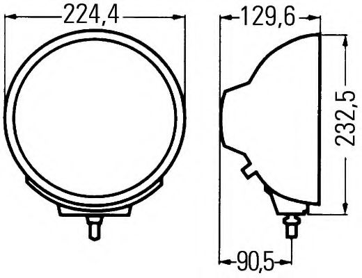 Противотуманная фара BEHR/HELLA 1N8 007 560-031 Противотуманная фара BEHR/HELLA 1N8 007 560-031