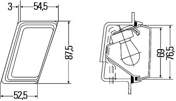 Указатель поворотов BEHR/HELLA 2BM 004 312-051 Указатель поворотов BEHR/HELLA 2BM 004 312-051