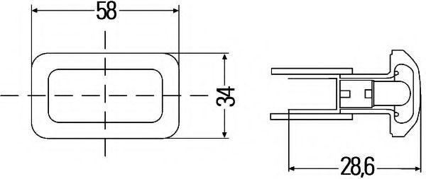 Указатель поворотов BEHR/HELLA 2BM 003 647-021 Указатель поворотов BEHR/HELLA 2BM 003 647-021