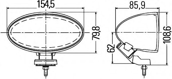 Противотуманная фара BEHR/HELLA 1NA 007 891-041