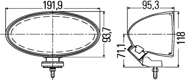 Противотуманная фара BEHR/HELLA 1NB 007 892-041