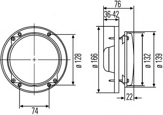 Основная фара BEHR/HELLA 1A3 996 162-071 Основная фара BEHR/HELLA 1A3 996 162-071