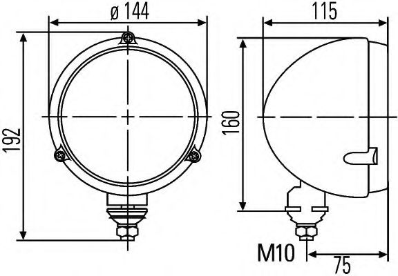 Основная фара BEHR/HELLA 1A3 996 162-607 Основная фара BEHR/HELLA 1A3 996 162-607