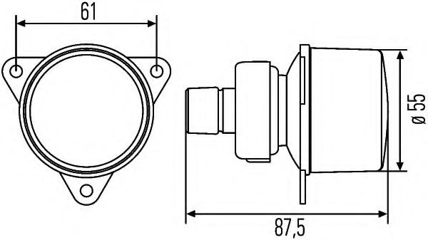 Указатель поворотов BEHR/HELLA 2BA 008 221-041 Указатель поворотов BEHR/HELLA 2BA 008 221-041