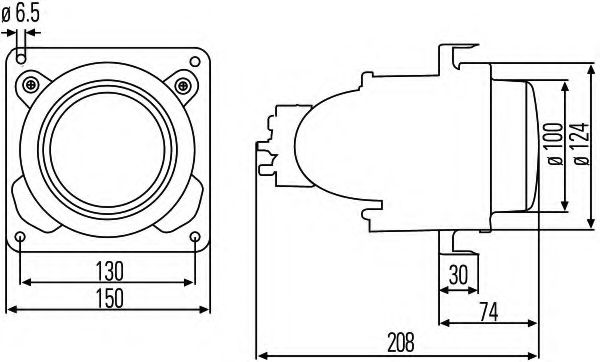 Фара BEHR/HELLA 1BL 007 834-087 Фара BEHR/HELLA 1BL 007 834-087