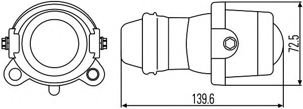 Противотуманная фара BEHR/HELLA 1NL 008 090-017 Противотуманная фара BEHR/HELLA 1NL 008 090-017