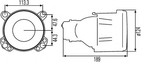 Фара BEHR/HELLA 1BL 006 349-007 Фара BEHR/HELLA 1BL 006 349-007