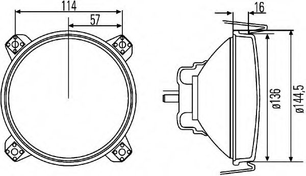 Основная фара BEHR/HELLA 1A3 005 649-007 Основная фара BEHR/HELLA 1A3 005 649-007